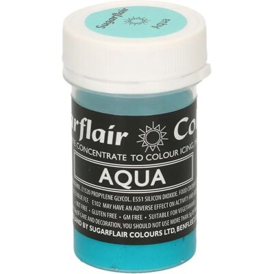 Potravinářský barvivo Pastel Aqua 25g od Sugarflair - Dekorace dortů Potravinářský barvivo Pastel Aqua 25g od Sugarflair - Dekorace dortů