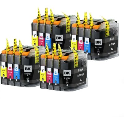 Go Inks Compatible LC127 & LC125 XL Set of Ink Cartridges - 16 Pack Go Inks Compatible LC127 & LC125 XL Set of Ink Cartridges - 16 Pack