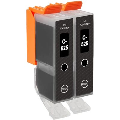 Cartouche d'encre compatible Canon Pixma PGI-525Bk - Pack de 2 - Publicité Cartouche d'encre compatible Canon Pixma PGI-525Bk - Pack de 2 - Publicité