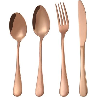 Northix - 4-pcs - Rosé - Ruostumaton teräs - Ruoka-tarjoiluvälineet Northix - 4-pcs - Rosé - Ruostumaton teräs - Ruoka-tarjoiluvälineet