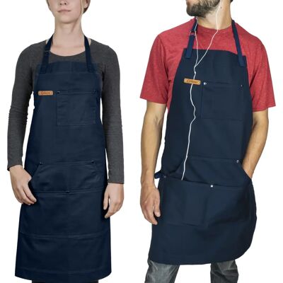 CHEF POMODORO Unissex Avental em Algodão Ajustável - Avental CHEF POMODORO Unissex Avental em Algodão Ajustável - Avental