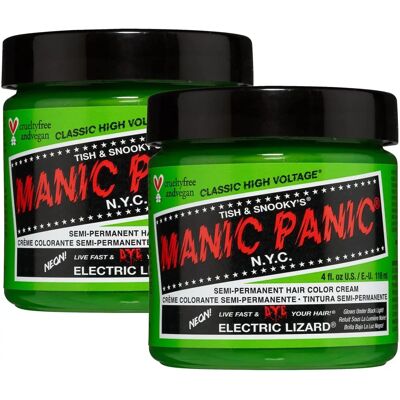 Manic Panic Electric Lizard - Vihreä semi-permanentti hiusväri Manic Panic Electric Lizard - Vihreä semi-permanentti hiusväri