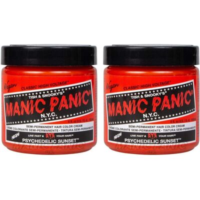 Manic Panic - High Voltage Semi-Permanent Hair Colour Cream - Psychedelic Sun Orange - Hair Colour Cream Manic Panic - High Voltage Semi-Permanent Hair Colour Cream - Psychedelic Sun Orange - Hair Colour Cream