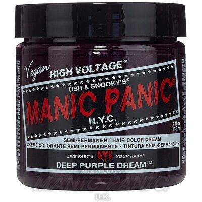Manic Panic Manic Panic Deep Purple Hårfarve - 118ml - Semi-permanent Manic Panic Manic Panic Deep Purple Hårfarve - 118ml - Semi-permanent