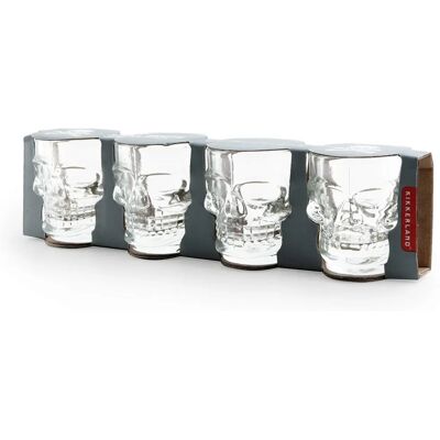 Kikkerland Skull Shot Glass Set of 4 Kikkerland Skull Shot Glass Set of 4