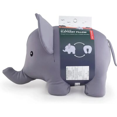 Kikkerland Elephant Travel Pillow - Microbead Neck Support Kikkerland Elephant Travel Pillow - Microbead Neck Support