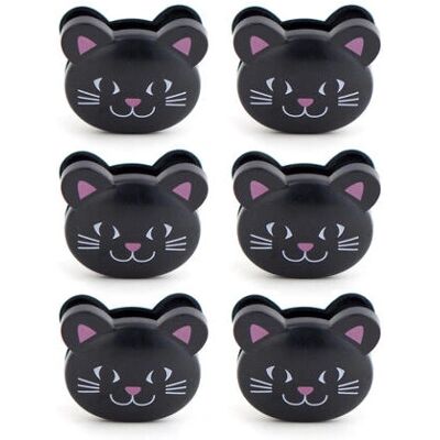 Kikkerland BC05CA Clips de fermeture pour sacs de chat - 6 pcs - Publicité Kikkerland BC05CA Clips de fermeture pour sacs de chat - 6 pcs - Publicité