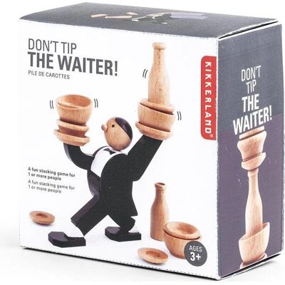 Kikkerland Don't Tip The Waiter - Gioco - Impilamento abile - 13.8x13.8x7.5 cm Kikkerland Don't Tip The Waiter - Gioco - Impilamento abile - 13.8x13.8x7.5 cm