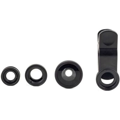 Set de lentile pentru telefon Kikkerland - Set de 3 clip-on Set de lentile pentru telefon Kikkerland - Set de 3 clip-on
