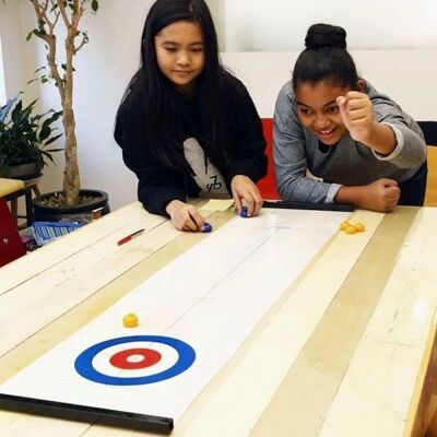 Kikkerland Europe Tisch Curling Spiel - Spiel Kikkerland Europe Tisch Curling Spiel - Spiel