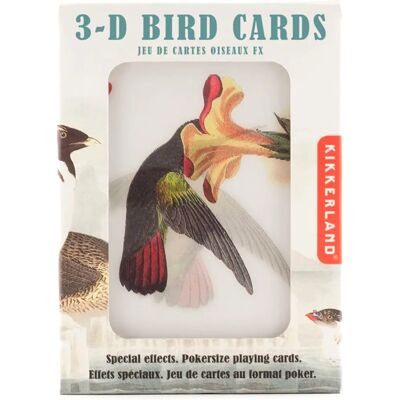 Kikkerland Europe BV Cartes à Jouets Oiseaux 3D - Cartes à Jouer - Publicité Kikkerland Europe BV Cartes à Jouets Oiseaux 3D - Cartes à Jouer - Publicité