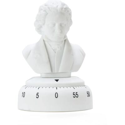 Temporizador de cozinha Beethoven da Kikkerland - 13,0 x 6,7 x 13,0 cm Temporizador de cozinha Beethoven da Kikkerland - 13,0 x 6,7 x 13,0 cm