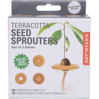 Kikkerland Zaaibakje - 9,4cm Terracotta - Tuinaccessoire Kikkerland Zaaibakje - 9,4cm Terracotta - Tuinaccessoire