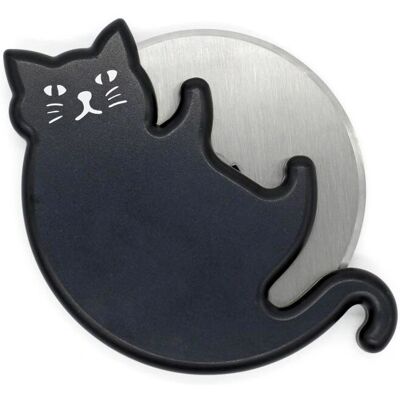 Kikkerland CU308 Cat Lover's Pizza Cutter - Stainless Steel Kikkerland CU308 Cat Lover's Pizza Cutter - Stainless Steel