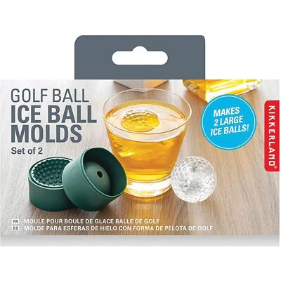 Kikkerland Golf Ball Ice Cube Mold - Green - Ice Mold for Drinks Kikkerland Golf Ball Ice Cube Mold - Green - Ice Mold for Drinks