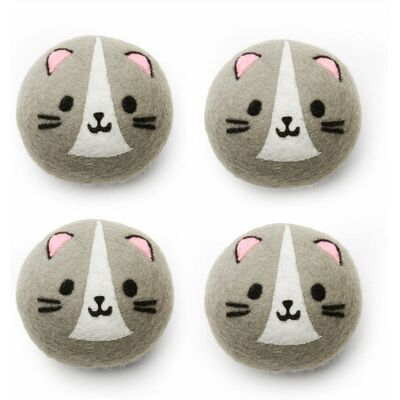 Kikkerland - LB45 - Cat Wool Dryer Buddies - 7 cm - Tørretumblerbolde af katteuld Kikkerland - LB45 - Cat Wool Dryer Buddies - 7 cm - Tørretumblerbolde af katteuld