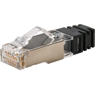 Conector de cable Panduit SPS6X88-C - RJ-45, Negro, Metálico, Transparente Conector de cable Panduit SPS6X88-C - RJ-45, Negro, Metálico, Transparente