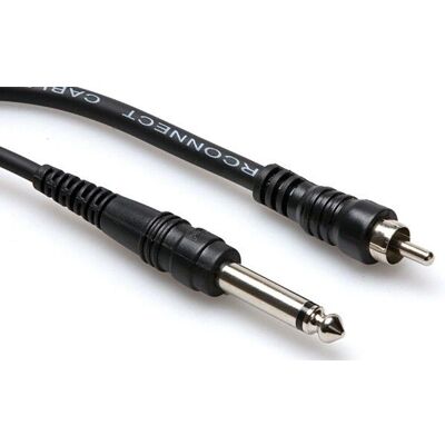 Hosa Technology - CPR-110 - 10 ft - 1/4 TS a RCA - cable de audio Hosa Technology - CPR-110 - 10 ft - 1/4 TS a RCA - cable de audio