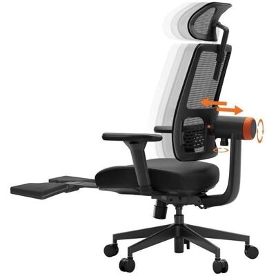 Chaise de bureau NEWTRAL MagicH-BP - Suivi automatique du dossier - Support ergonomique - Publicité Chaise de bureau NEWTRAL MagicH-BP - Suivi automatique du dossier - Support ergonomique - Publicité
