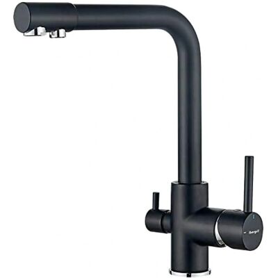 IBERGRIF M22109B Robinet de Cuisine - 3 Voies Pivotant, Tuyau Flexible, Style Moderne - Publicité IBERGRIF M22109B Robinet de Cuisine - 3 Voies Pivotant, Tuyau Flexible, Style Moderne - Publicité