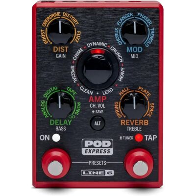 Line 6 POD Express Pedale effetti per chitarra - Amplificatore portatile & Effetti Line 6 POD Express Pedale effetti per chitarra - Amplificatore portatile & Effetti