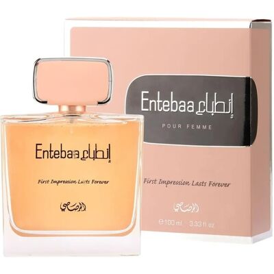 Rasasi Entebaa Eau de Parfum - Floral Fruitée pour Femmes - Publicité Rasasi Entebaa Eau de Parfum - Floral Fruitée pour Femmes - Publicité