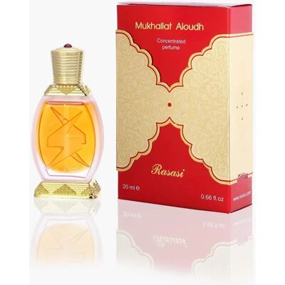 Rasasi Mukhallat Al Oudh - Olejek perfumowany 20ml - Unisex luksusowy zapach Rasasi Mukhallat Al Oudh - Olejek perfumowany 20ml - Unisex luksusowy zapach