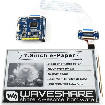 Waveshare - 7.8in e-Paper IT8951 - E-Paper Display HAT Waveshare - 7.8in e-Paper IT8951 - E-Paper Display HAT