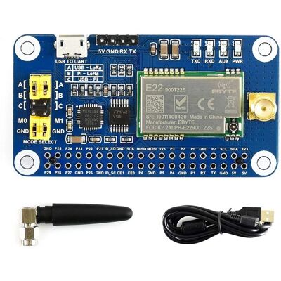 Escudo LoRa868 Waveshare para Raspberry Pi SX1262 - Alcance Largo Escudo LoRa868 Waveshare para Raspberry Pi SX1262 - Alcance Largo