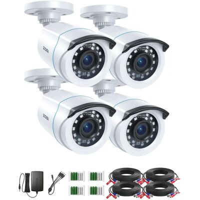 Zosi - 4-Pack 1080p TVI - Extérieur - IP66 - Caméra de Sécurité - Publicité Zosi - 4-Pack 1080p TVI - Extérieur - IP66 - Caméra de Sécurité - Publicité