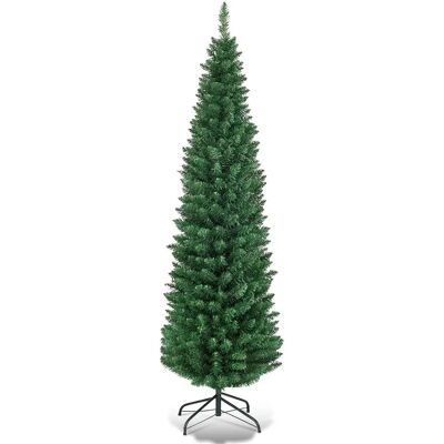 Costway - 180CM Artificial Christmas Tree - PVC - Publicité Costway - 180CM Artificial Christmas Tree - PVC - Publicité