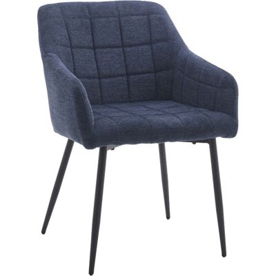Home Heavenly - Freya - Negro - Azul jaspeado - Silla de comedor Home Heavenly - Freya - Negro - Azul jaspeado - Silla de comedor