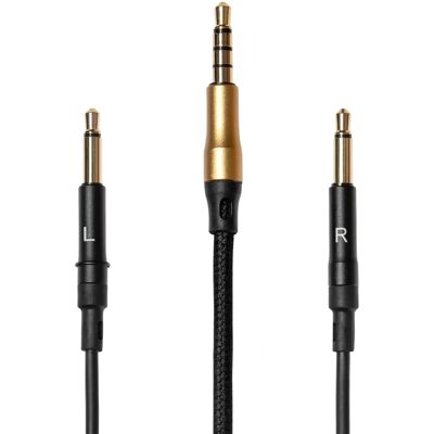 Meze 99 Classics Mono Kabel - 1,2m Svart og gull Meze 99 Classics Mono Kabel - 1,2m Svart og gull