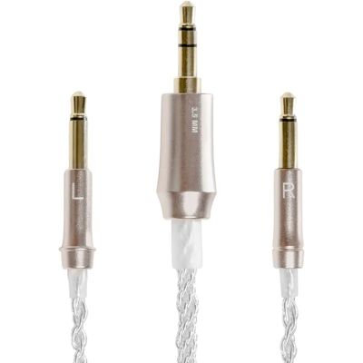 Câble de mise à niveau asymétrique mono 3,5 mm Meze Audio en cuivre plaqué argent - Publicité Câble de mise à niveau asymétrique mono 3,5 mm Meze Audio en cuivre plaqué argent - Publicité