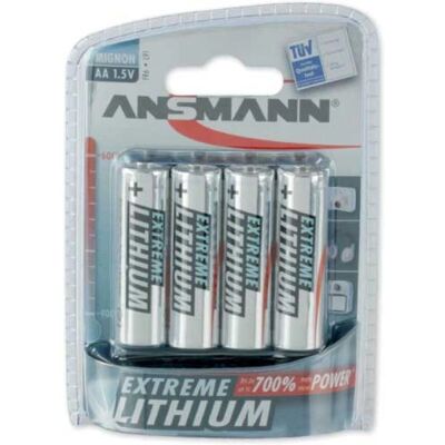 Ansmann Lithium AA Battery - High Capacity, Lightweight, 4-pack Ansmann Lithium AA Battery - High Capacity, Lightweight, 4-pack