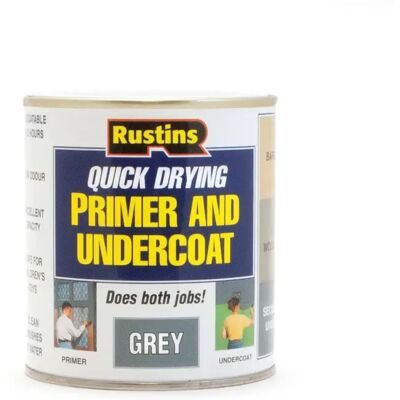 Rustins GYPU500 500ml Quick Dry Primer Undercoat Grey Rustins GYPU500 500ml Quick Dry Primer Undercoat Grey