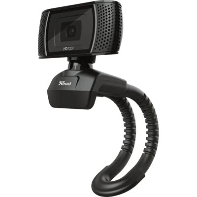 Webcam Trust Trino 8 MP - HD 720p - USB - Negru Webcam Trust Trino 8 MP - HD 720p - USB - Negru