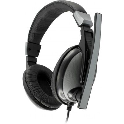 SBOX HS-302 Kopfhörer - Stereo, Kabel, Mikrofon, Schwarz/Grau SBOX HS-302 Kopfhörer - Stereo, Kabel, Mikrofon, Schwarz/Grau