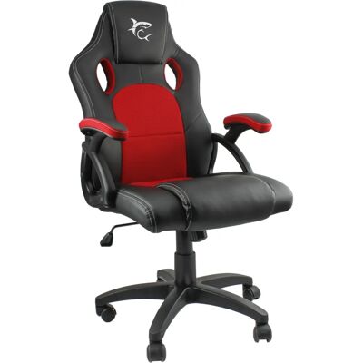 White Shark KINGS THRONE ergonomischer Gaming-Stuhl - Rot/Schwarz - Hoher Rücken White Shark KINGS THRONE ergonomischer Gaming-Stuhl - Rot/Schwarz - Hoher Rücken