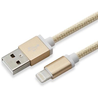SBOX IPH7-G Kulta 1,5m USB A Lightning - Matkapuhelinjohto SBOX IPH7-G Kulta 1,5m USB A Lightning - Matkapuhelinjohto