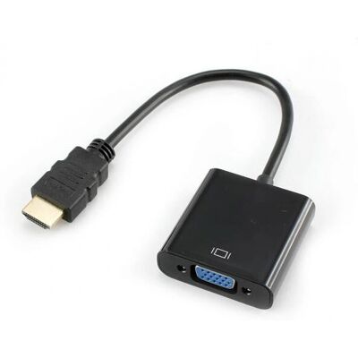 Adaptor HDMI la VGA SBOX - Convertor Video - Negru Adaptor HDMI la VGA SBOX - Convertor Video - Negru