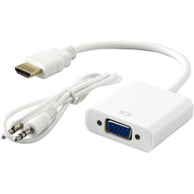 SBox HDMI-VGA-Adapter - Weiß - Video & Audio SBox HDMI-VGA-Adapter - Weiß - Video & Audio