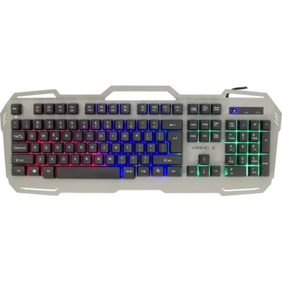 White Shark VIKING-2 Tastatur - Silber - US Layout - Gaming White Shark VIKING-2 Tastatur - Silber - US Layout - Gaming