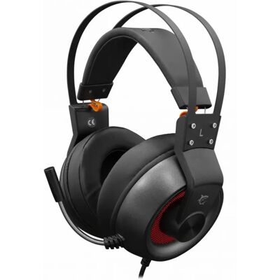 White Shark Caracal Gaming-Headset - Kabelgebunden, Schwarz/Silber White Shark Caracal Gaming-Headset - Kabelgebunden, Schwarz/Silber