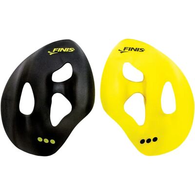 Palas de Natación Iso de FINIS - Negro y Amarillo L Palas de Natación Iso de FINIS - Negro y Amarillo L