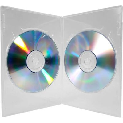 UC Media - 100X Double Clear 7mm - Slim Spine - Disc Case UC Media - 100X Double Clear 7mm - Slim Spine - Disc Case