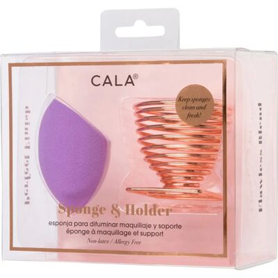 Esponja de Maquillaje CALA 76282 - Diagonal, Morado Esponja de Maquillaje CALA 76282 - Diagonal, Morado