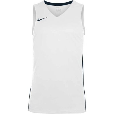 Nike Herr Dri-FIT Basketstopp - Sportskjorta, Träning, Vit/Blå Nike Herr Dri-FIT Basketstopp - Sportskjorta, Träning, Vit/Blå