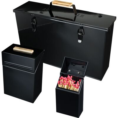 Valiant - Ash Carrier - Black Gloss - Match Carrier - Cigar Accessory Valiant - Ash Carrier - Black Gloss - Match Carrier - Cigar Accessory