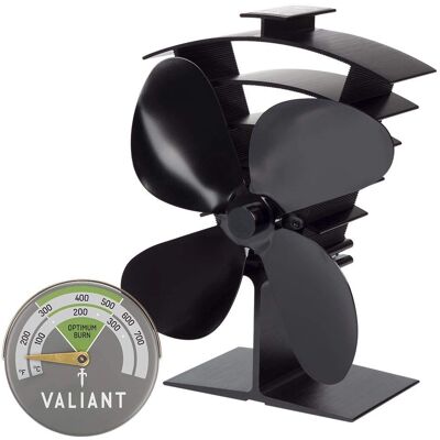 Ventilateur de Poêle Valiant Premium IV - Noir, Modèle, Alimenté par la chaleur - Publicité Ventilateur de Poêle Valiant Premium IV - Noir, Modèle, Alimenté par la chaleur - Publicité